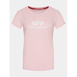 Alpha Industries Póló New Basic 196051 Rózsaszín Regular Fit