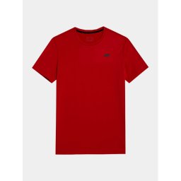 4F Póló 4FWSS24TFTSM598 Piros Regular Fit
