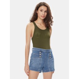 Liu Jo Felső MA4327 J4695 Khaki Slim Fit
