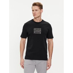 Calvin Klein Póló Emroidered Block K10K112498 Fekete Slim Fit