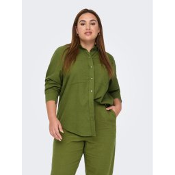 ONLY Carmakoma Szövet nadrág 15280234 Zöld Regular Fit