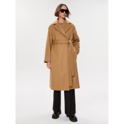 Hugo Gyapjú kabát Mabellina 50504663 Barna Relaxed Fit