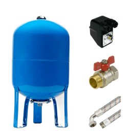 Vízmű készlet 60L AQUA OLA, BSK-3A (400V) házi vízmű szett hidrofor tartállyal és nyomáskapcsolóval