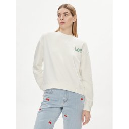 Lee Pulóver Essential 112350242 Ekru Relaxed Fit