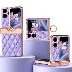 LATTICE RING Védőtok OPPO Find N2 Flip lila tartóval