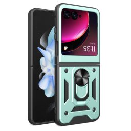 RING Védőburkolat tartóval Motorola Razr 40 Ultra zöld