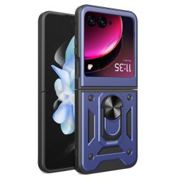 RING Védőburkolat tartóval Motorola Razr 40 Ultra kék