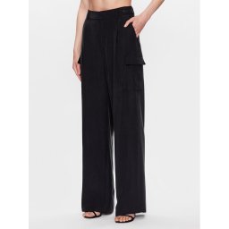 DKNY Szövet nadrág P3BKTR20 Fekete Relaxed Fit