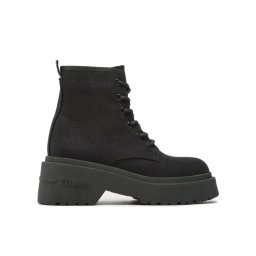 Tommy Jeans Bakancs Lace Up Festiv Boots EN0EN02133 Fekete