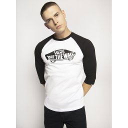 Vans Hosszú ujjú Raglan Athletic VN000XXMYB21 Fehér Slim Fit