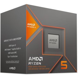 AMD cpu Ryzen 5 8600G AM5 Box (6mag, 12x thread, 2MB,65W,AM5, AMD Radeon 760M grafikus), Wraith Stealth hűtővel