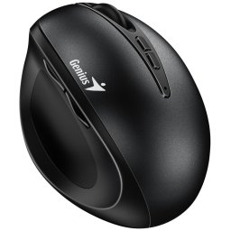 Genius Ergo 8300S fekete, egér, vezeték nélküli, optikai, függőleges, 1600DPI, 7 gomb, csendes, fekete, fekete