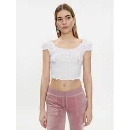 Juicy Couture Blúz Brodie JCWCT23309 Fehér Regular Fit