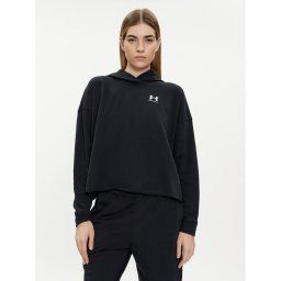 Under Armour Pulóver Ua Rival Terry Os Hoodie 1382736-001 Fekete Loose Fit