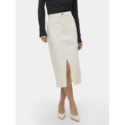 Vero Moda Farmer szoknya Veri 10295731 Fehér Regular Fit