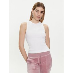Juicy Couture Felső Beckham JCBLV223811 Fehér Slim Fit