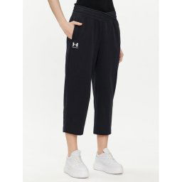 Under Armour Melegítő alsó Ua Rival Terry Crop Wide Leg 1382737-001 Fekete Loose Fit