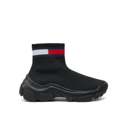 Tommy Jeans Sportcipők Tjw Sock Boot EN0EN02446 Fekete