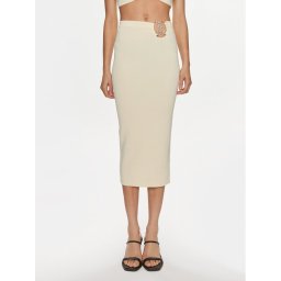 Patrizia Pepe Ceruzaszoknya 2G0974/K021-W362 Ekru Modern Slim Fit