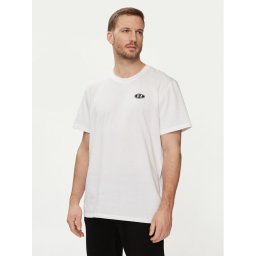 Under Armour Póló Ua Hw Lc Patch Ss 1382902-100 Fehér Loose Fit
