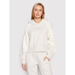 New Balance Pulóver WT21524 Bézs Relaxed Fit