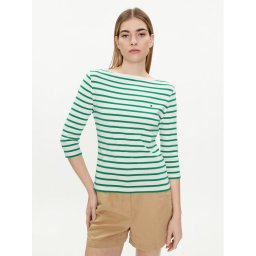 Tommy Hilfiger Blúz New Cody WW0WW40589 Zöld Slim Fit