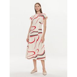 Tommy Hilfiger Hétköznapi ruha WW0WW42031 Bézs Relaxed Fit