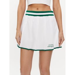 Guess Trapéz szoknya Arleth V4GD19 WG2Q0 Fehér Regular Fit