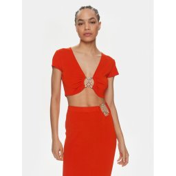 Patrizia Pepe Blúz 2K0261/K021-R825 Narancssárga Slim Fit