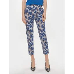 Weekend Max Mara Szövet nadrág Ravello 2415131102 Sötétkék Slim Fit