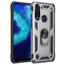 RING Motorola Moto G8 Power Lite ezüst védőburkolat