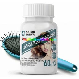 Szerves Szépségvitamin 60 db kapszula, vegán, 19 féle bioaktív összetevő a haj, a bőr és körmök egészségére, szilícium, biotin - Natur Tanya