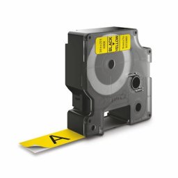 DYMO Feliratozógép szalag, 19 mm x 7 m, DYMO "D1", sárga-fekete