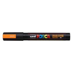 UNI Dekormarker, 1,8-2,5 mm, UNI "Posca PC-5M", fluor narancs