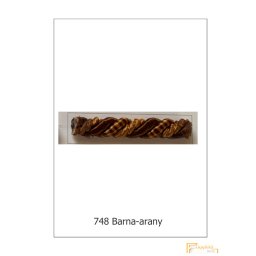 (10 szín) Csavart dekor zsinór. 9763/748 Barna-arany