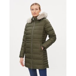 Tommy Hilfiger Pehelykabát Tyra WW0WW39747 Zöld Regular Fit