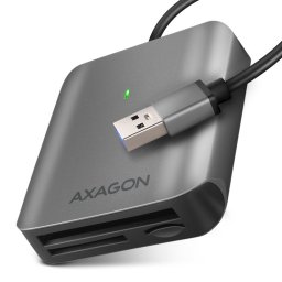 Külső kártyaolvasó microSD/SD/CF USB 3.2Gen1 fekete AXAGON (CRE-S3)