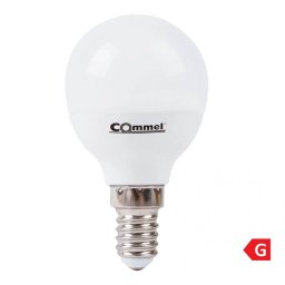 COMMEL LED izzó E14, 8W, 750lm, G45 kisgömb, 3000K; 305-204