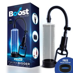 Boost - PSX02 kétujjas péniszpumpa (áttetsző)