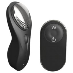 Dorcel Discreet Vibe + - akkus, rádiós csikló vibrátor (fekete)