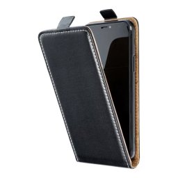 Slim Flexi Fresh flip tok - Samsung A53 5G lefelé nyíló mágneses könyv tok szilikon belsővel fekete
