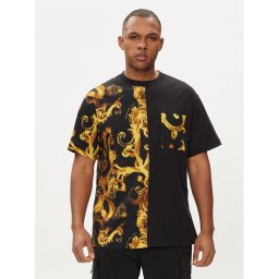 Versace Jeans Couture Póló 76GAH611 Fekete Regular Fit