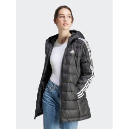 adidas Pehelykabát Essentials 3-Stripes HZ4428 Fekete Slim Fit