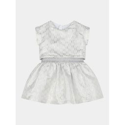 Karl Lagerfeld Kids Hétköznapi ruha Z30121 M Ekru Regular Fit