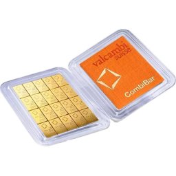 Valcambi 20 x 1g Combi bar - befektetési aranytábla