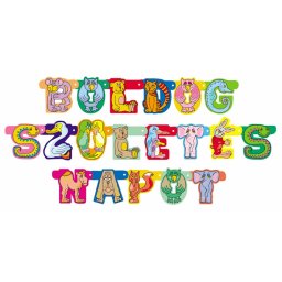Állatos betű fűzér