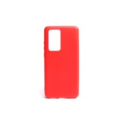 Huawei P40 Gumis szilikon tok piros