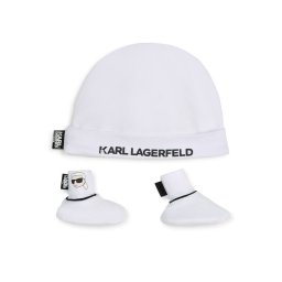 Karl Lagerfeld Kids Sapka és zokni szett Z30180 Fehér