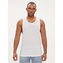 Calvin Klein Swimwear Trikó KM0KM01009 Fehér Regular Fit