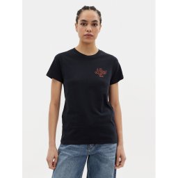 Lee Póló Small Logo 112350198 Fekete Regular Fit